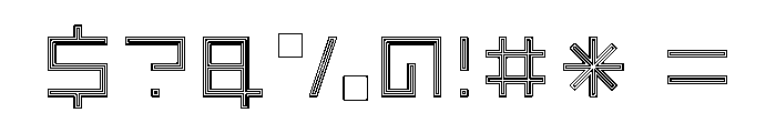 LEZENOptical Optical08 Font OTHER CHARS