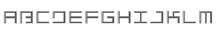 LEZENOptical Optical08 Font UPPERCASE