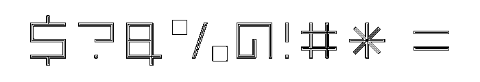 LEZENOptical Optical09 Font OTHER CHARS