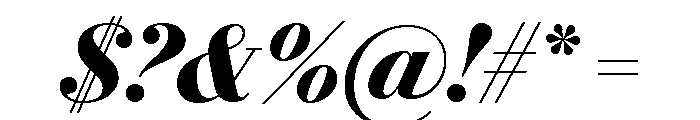 Le Jeune Deck Bold Italic Font OTHER CHARS