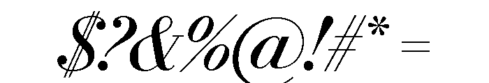Le Jeune Deck Regular Italic Font OTHER CHARS