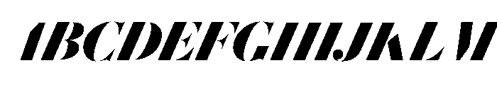 Le Jeune Hairline Black Italic Font UPPERCASE