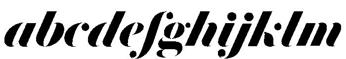 Le Jeune Hairline Black Italic FONT