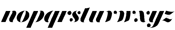 Le Jeune Hairline Black Italic Font LOWERCASE
