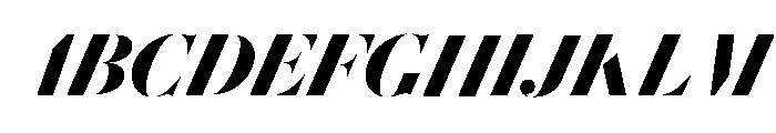 Le Jeune Hairline Bold Italic Font UPPERCASE