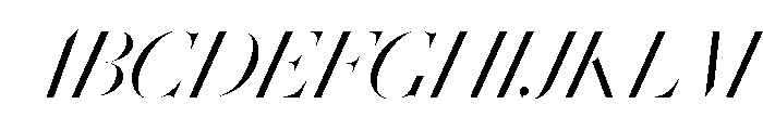 Le Jeune Hairline Light Italic Font UPPERCASE