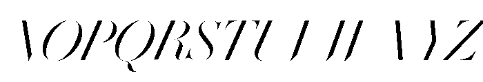Le Jeune Hairline Light Italic Font UPPERCASE