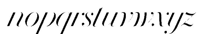 Le Jeune Hairline Light Italic Font LOWERCASE
