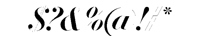Le Jeune Hairline Medium Italic Font OTHER CHARS