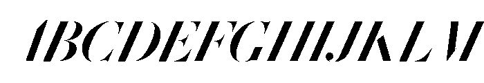 Le Jeune Hairline Medium Italic Font UPPERCASE