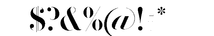 Le Jeune Hairline Medium Font OTHER CHARS