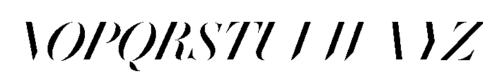 Le Jeune Hairline Regular Italic Font UPPERCASE