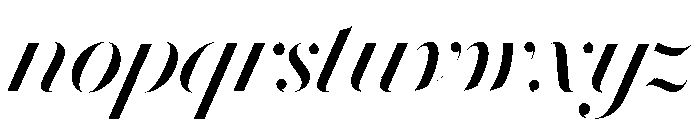 Le Jeune Hairline Regular Italic Font LOWERCASE