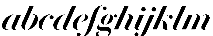 Le Jeune Hairline Stencil Italic FONT