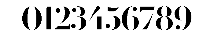 Le Jeune Hairline Stencil Font OTHER CHARS