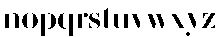 Le Jeune Hairline Stencil Font LOWERCASE