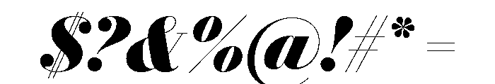 Le Jeune Poster Black Italic Font OTHER CHARS