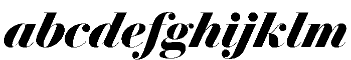 Le Jeune Poster Black Italic FONT