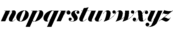 Le Jeune Poster Black Italic Font LOWERCASE