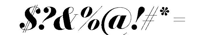 Le Jeune Poster Bold Italic Font OTHER CHARS