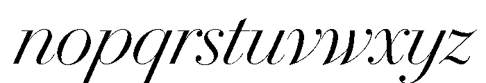Le Jeune Poster Light Italic Font LOWERCASE