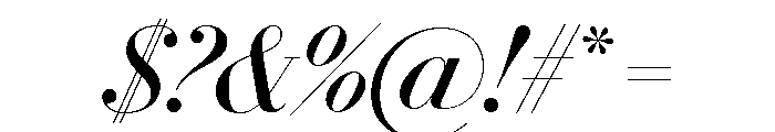Le Jeune Poster Regular Italic Font OTHER CHARS