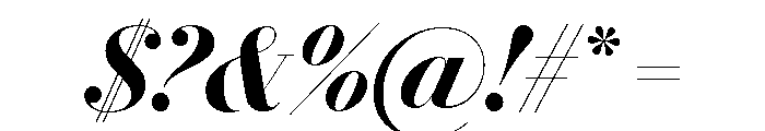 Le Jeune Poster Semibold Italic Font OTHER CHARS