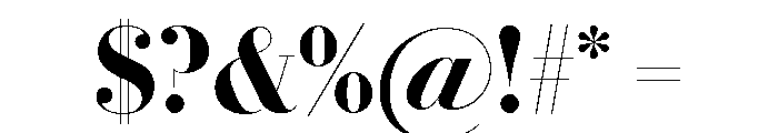 Le Jeune Poster Semibold Font OTHER CHARS