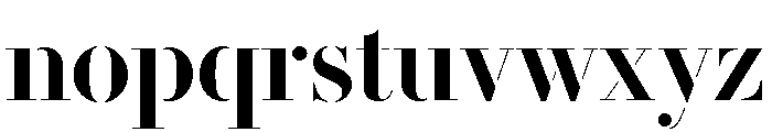 Le Jeune Poster Stencil Font LOWERCASE