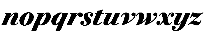Le Jeune Text Black Italic Font LOWERCASE