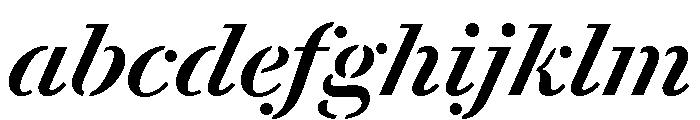 Le Jeune Text Stencil Italic FONT