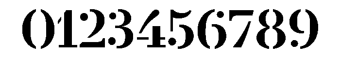 Le Jeune Text Stencil Font OTHER CHARS