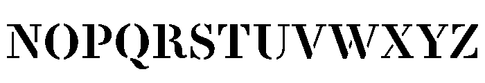 Le Jeune Text Stencil Font UPPERCASE