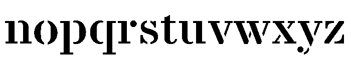 Le Jeune Text Stencil Font LOWERCASE