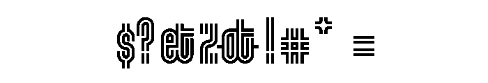 LeChaufferie Regular Font OTHER CHARS