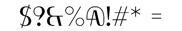 LeFrancois Regular Font OTHER CHARS