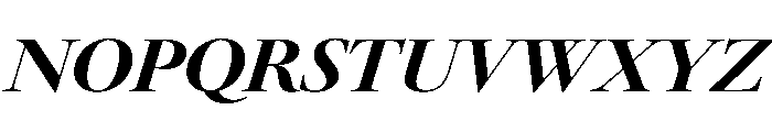 LeGrandItalicVAR Black Instance Font UPPERCASE