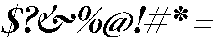LeGrandItalicVAR Bold Instance Font OTHER CHARS