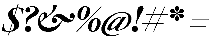 LeGrandItalicVAR ExtraBold Instance Font OTHER CHARS