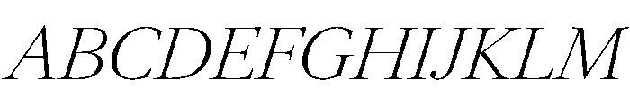 LeGrandItalicVAR ExtraLight Instance 12fdd267 Font UPPERCASE