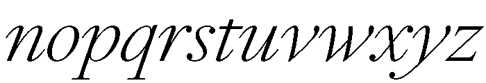 LeGrandItalicVAR ExtraLight Instance 12fdd267 Font LOWERCASE