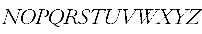 LeGrandItalicVAR Light Instance Font UPPERCASE