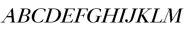 LeGrandItalicVAR Medium Instance Font UPPERCASE