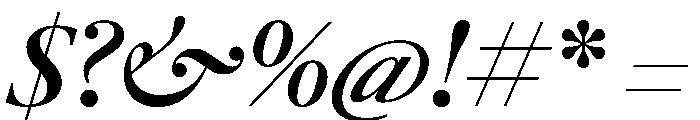 LeGrandItalicVAR SemiBold Instance Font OTHER CHARS