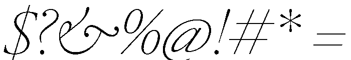 LeGrandItalicVAR Thin Instance Font OTHER CHARS
