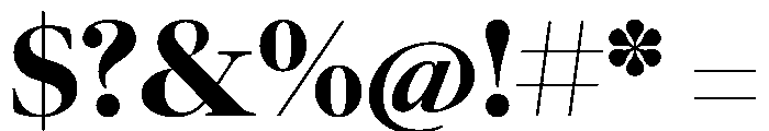 LeGrandVAR Black Instance Font OTHER CHARS