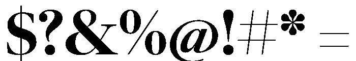 LeGrandVAR ExtraBold Instance Font OTHER CHARS