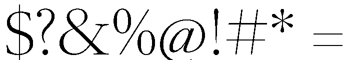 LeGrandVAR ExtraLight Instance Font OTHER CHARS