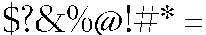 LeGrandVAR Light Instance Font OTHER CHARS