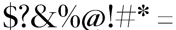 LeGrandVAR Regular Instance Font OTHER CHARS